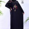 Cotton Abaya black - Home Isdal - Praying clothing - Image 9