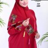 Cotton Abaya red - Home Isdal - Praying clothing
